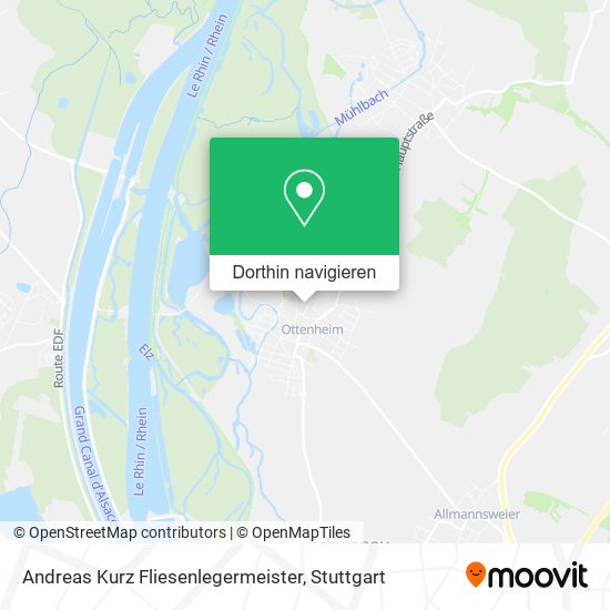 Andreas Kurz Fliesenlegermeister Karte