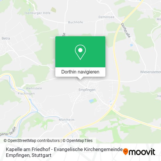 Kapelle am Friedhof - Evangelische Kirchengemeinde Empfingen Karte