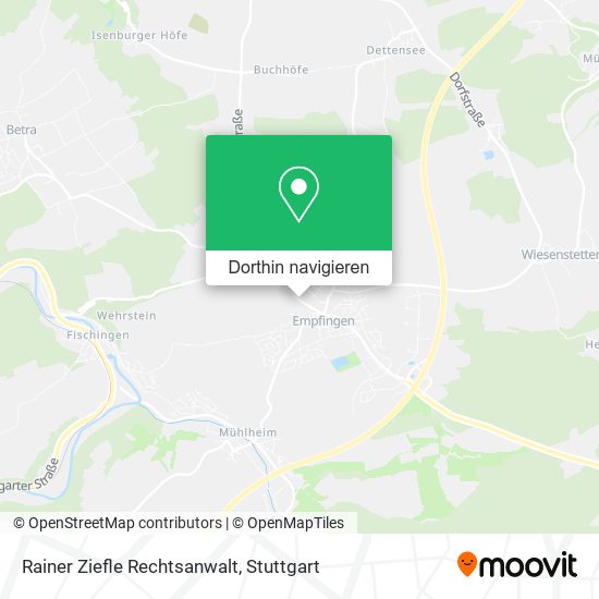 Rainer Ziefle Rechtsanwalt Karte