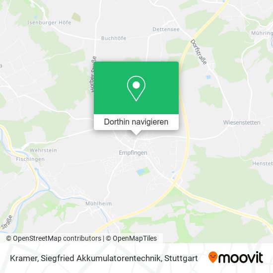 Kramer, Siegfried Akkumulatorentechnik Karte