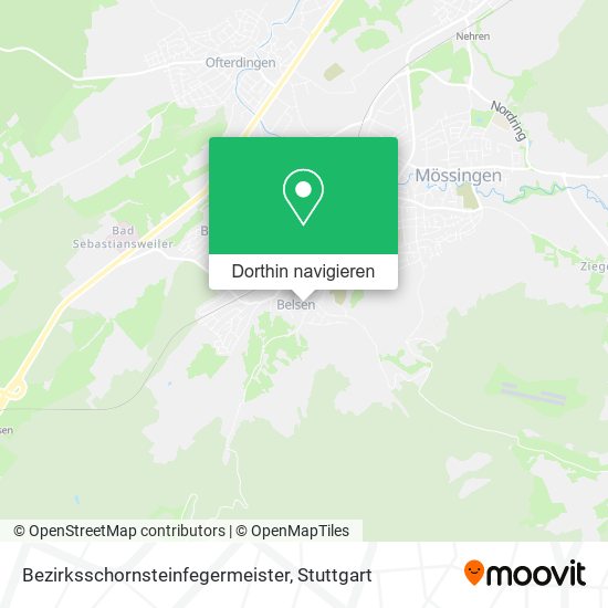 Bezirksschornsteinfegermeister Karte