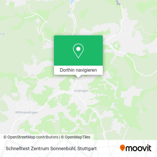 Schnelltest Zentrum Sonnenbühl Karte