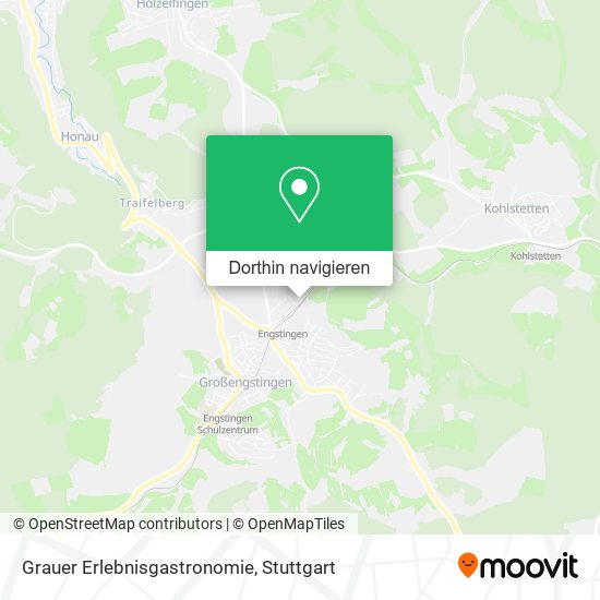Grauer Erlebnisgastronomie Karte