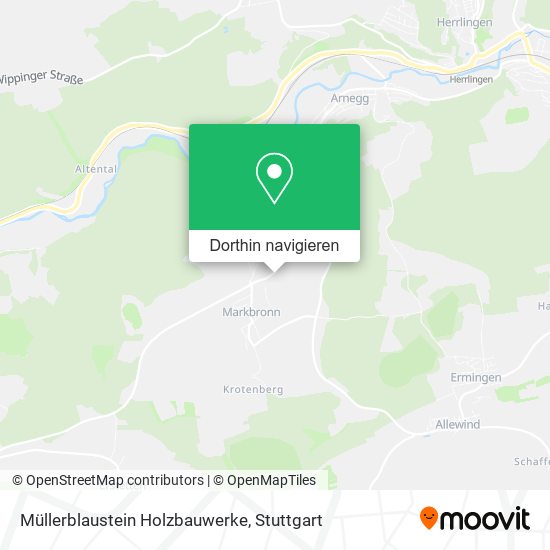 Müllerblaustein Holzbauwerke Karte