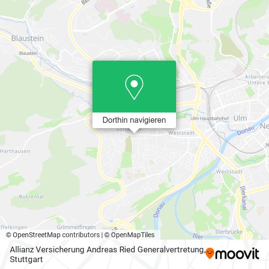 Allianz Versicherung Andreas Ried Generalvertretung Karte