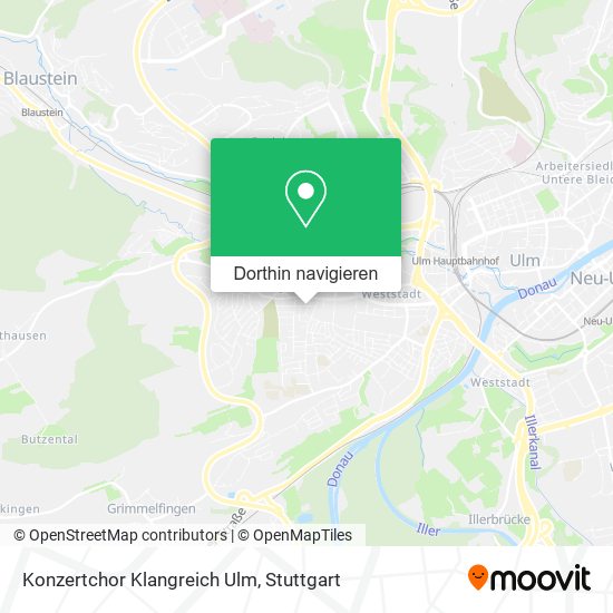 Konzertchor Klangreich Ulm Karte