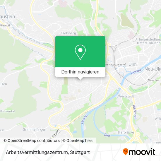 Arbeitsvermittlungszentrum Karte