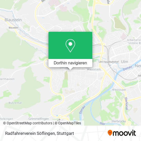 Radfahrerverein Söflingen Karte