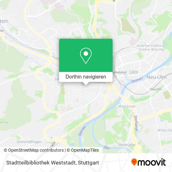 Stadtteilbibliothek Weststadt Karte