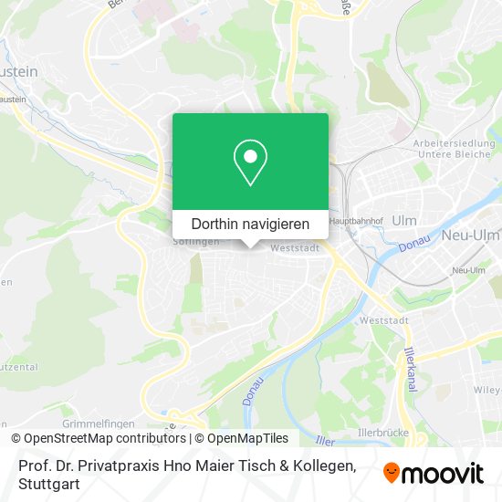 Prof. Dr. Privatpraxis Hno Maier Tisch & Kollegen Karte