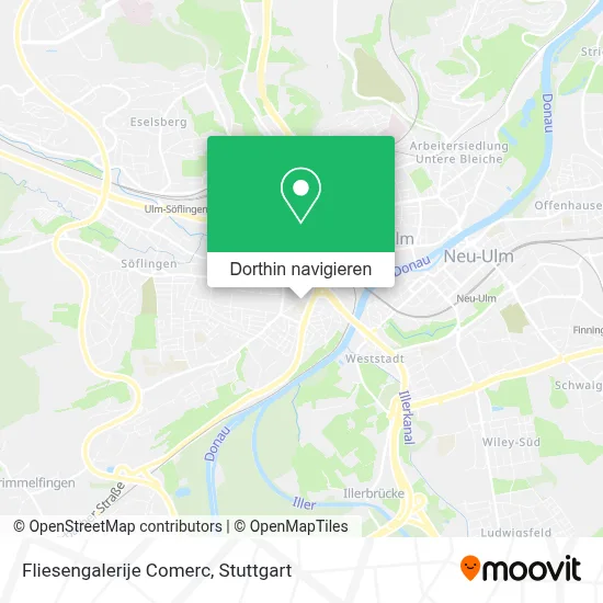 Fliesengalerije Comerc Karte