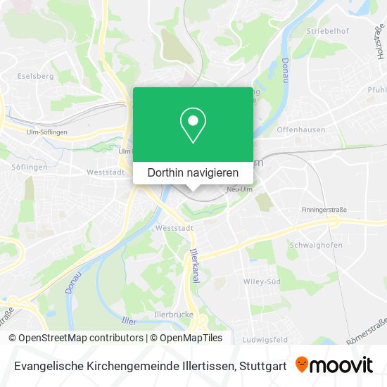 Evangelische Kirchengemeinde Illertissen Karte