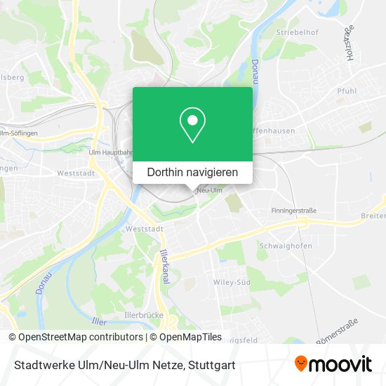 Stadtwerke Ulm/Neu-Ulm Netze Karte