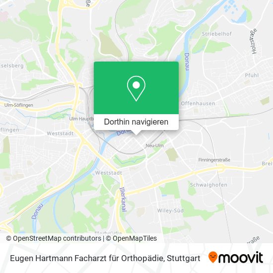 Eugen Hartmann Facharzt für Orthopädie Karte