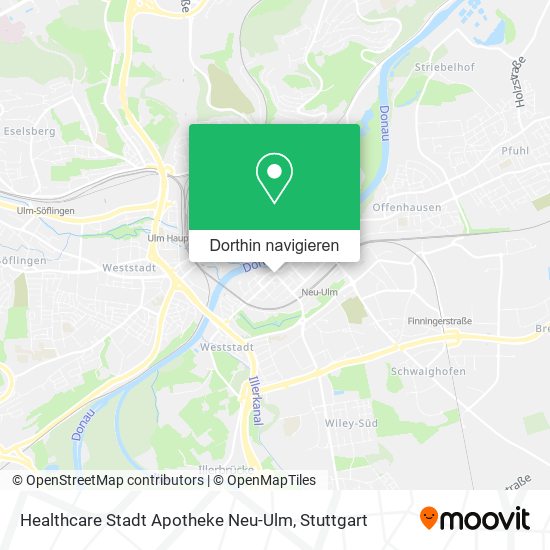 Healthcare Stadt Apotheke Neu-Ulm Karte