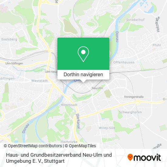 Haus- und Grundbesitzerverband Neu-Ulm und Umgebung E. V. Karte