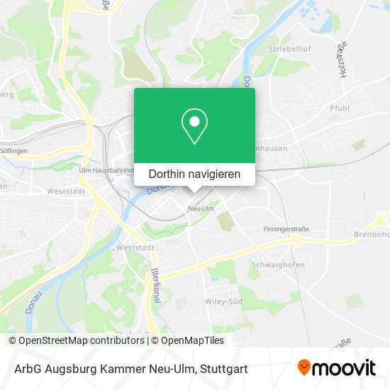 ArbG Augsburg Kammer Neu-Ulm Karte