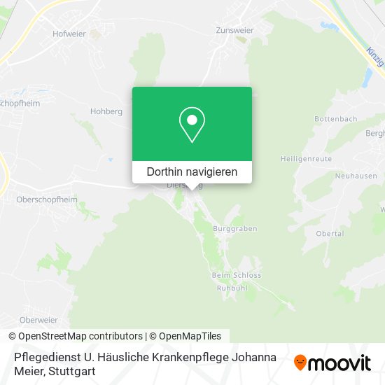 Pflegedienst U. Häusliche Krankenpflege Johanna Meier Karte