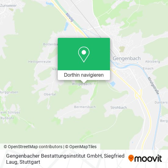 Gengenbacher Bestattungsinstitut GmbH, Siegfried Laug Karte