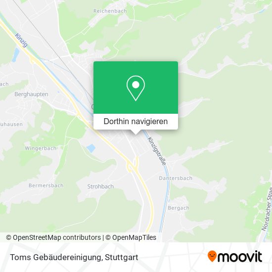Toms Gebäudereinigung Karte