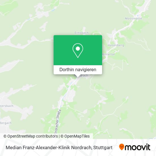 Median Franz-Alexander-Klinik Nordrach Karte