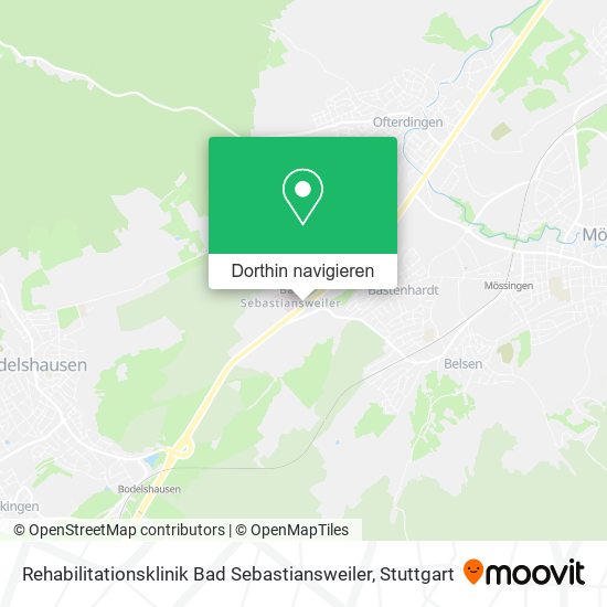 Rehabilitationsklinik Bad Sebastiansweiler Karte