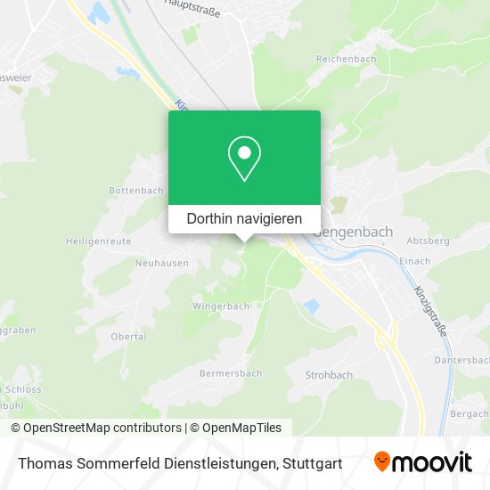 Thomas Sommerfeld Dienstleistungen Karte