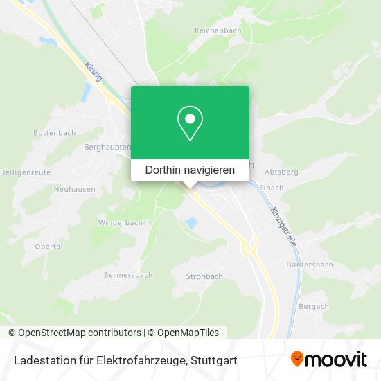Ladestation für Elektrofahrzeuge Karte