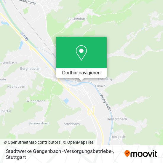 Stadtwerke Gengenbach -Versorgungsbetriebe- Karte