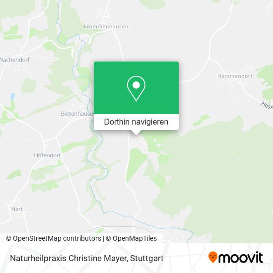 Naturheilpraxis Christine Mayer Karte