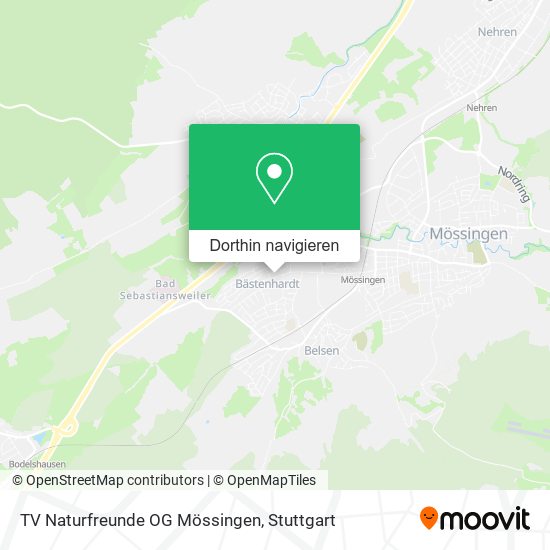 TV Naturfreunde OG Mössingen Karte
