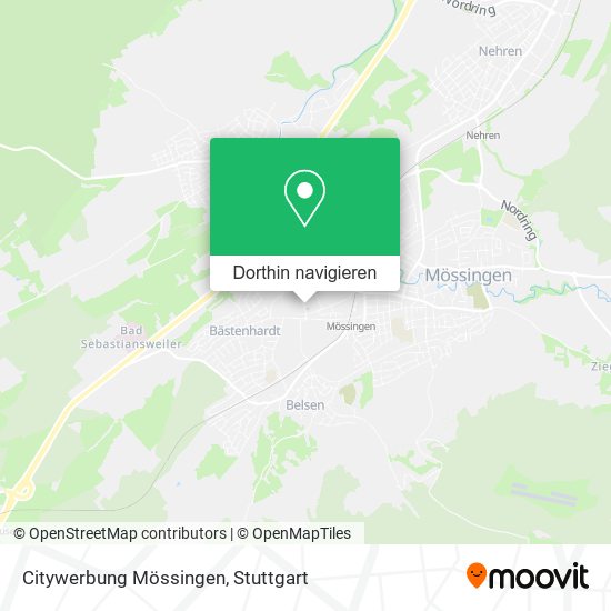 Citywerbung Mössingen Karte