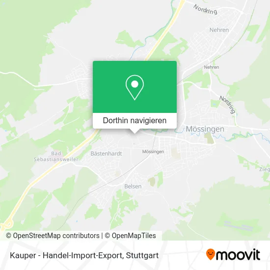 Kauper - Handel-Import-Export Karte