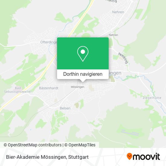 Bier-Akademie Mössingen Karte
