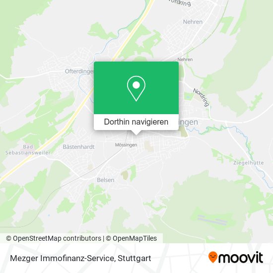 Mezger Immofinanz-Service Karte