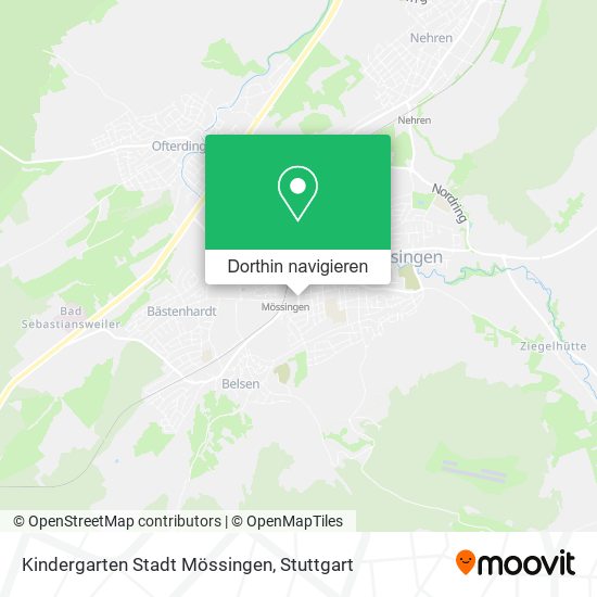 Kindergarten Stadt Mössingen Karte