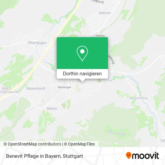 Benevit Pflege in Bayern Karte