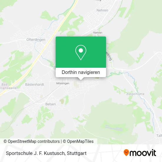 Sportschule J. F. Kustusch Karte