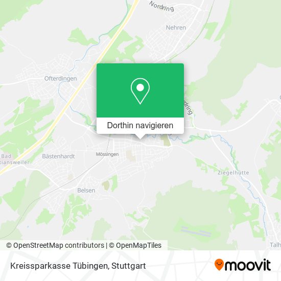Kreissparkasse Tübingen Karte