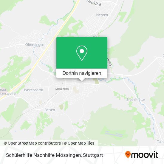 Schülerhilfe Nachhilfe Mössingen Karte
