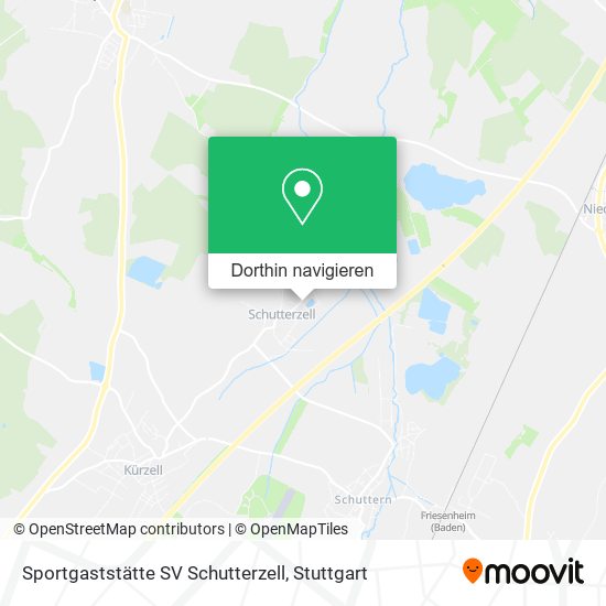 Sportgaststätte SV Schutterzell Karte