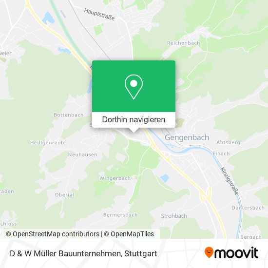 D & W Müller Bauunternehmen Karte