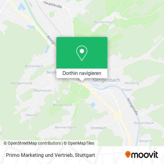 Primo Marketing und Vertrieb Karte