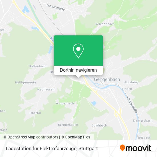 Ladestation für Elektrofahrzeuge Karte