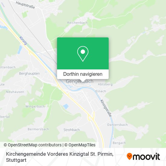 Kirchengemeinde Vorderes Kinzigtal St. Pirmin Karte