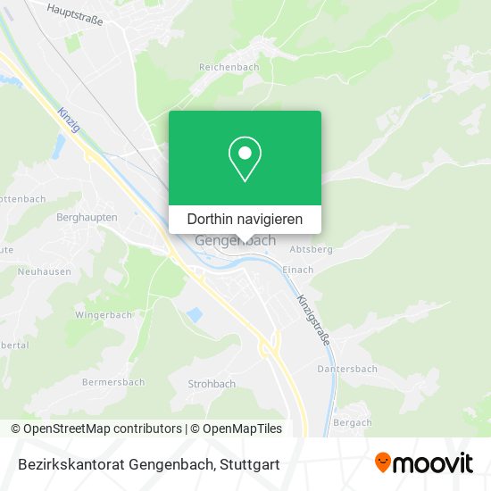 Bezirkskantorat Gengenbach Karte