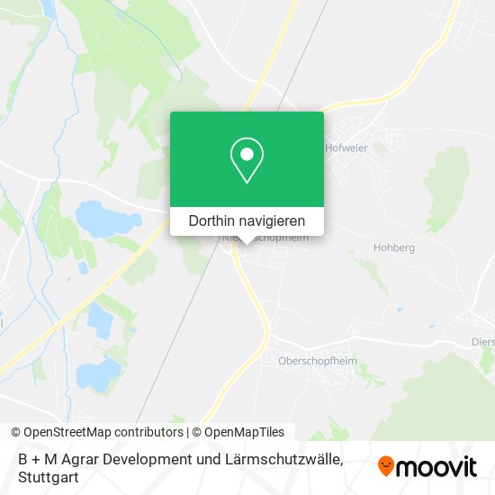 B + M Agrar Development und Lärmschutzwälle Karte