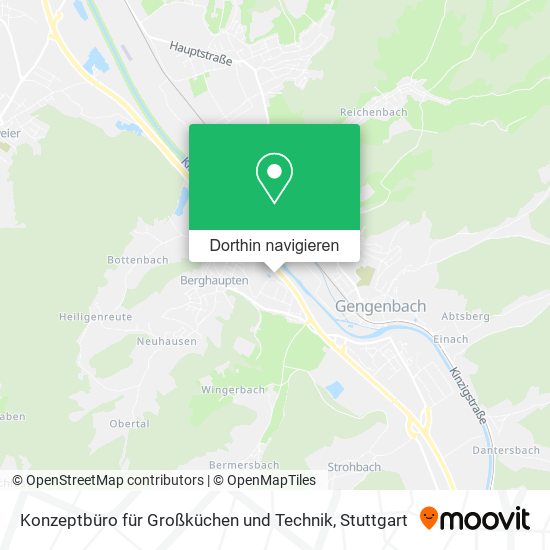 Konzeptbüro für Großküchen und Technik Karte