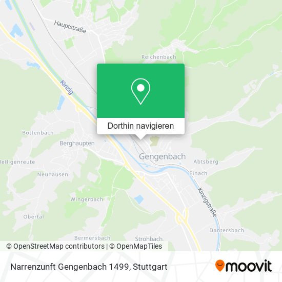 Narrenzunft Gengenbach 1499 Karte