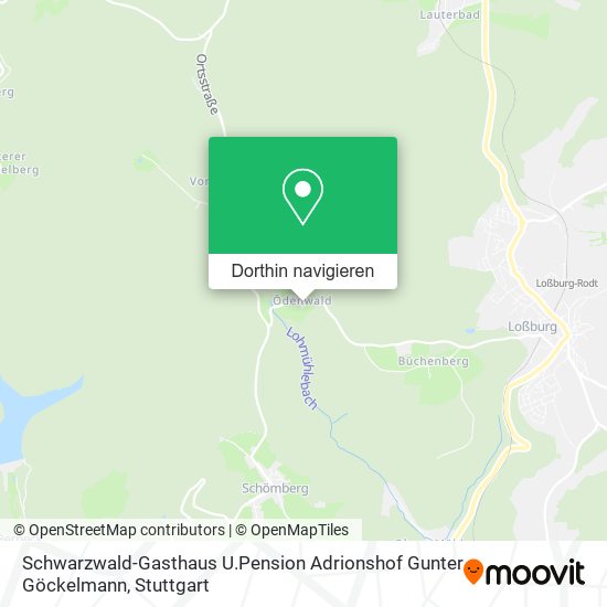 Schwarzwald-Gasthaus U.Pension Adrionshof Gunter Göckelmann Karte